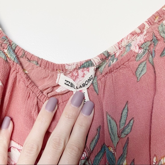 Billabong Mi Amore Ash Rose Off-Shoulder Top - Picture 6 of 7